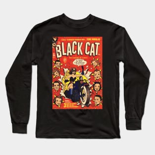 BLACK CAT Vintage Comic Book Long Sleeve T-Shirt